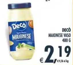 Deco Supermercati Decò maionese vaso offerta