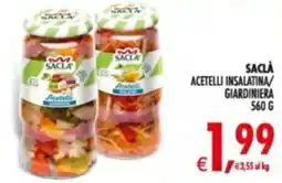 Deco Supermercati Sacla acetelli insalatina/ giardiniera offerta