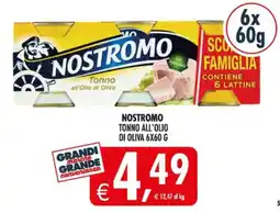 Deco Supermercati Nostromo tonno all'olio di oliva offerta