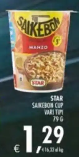 Deco Supermercati Star saikebon cup offerta