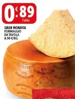 Deco Supermercati Gran moravia formaggio da tavola offerta