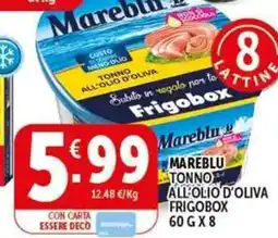 Deco Supermercati Mareblu tonno all olio d'oliva frigobox offerta