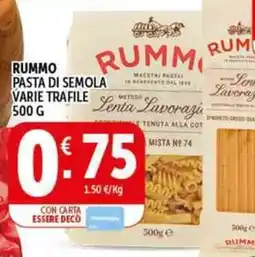 Deco Supermercati Rummo pasta di semola offerta