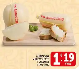 Deco Supermercati Auricchio provolette salamini offerta