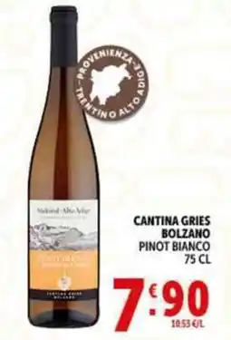Deco Supermercati Cantina gries bolzano pinot bianco offerta