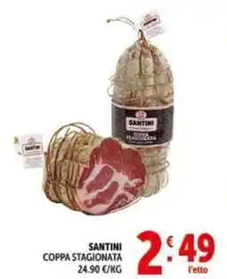 Deco Supermercati Santini coppa stagionata offerta