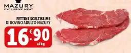 Deco Supermercati Fettine sceltissime di bovino adulto MAZURY offerta