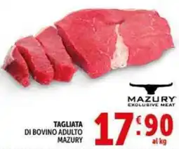 Deco Supermercati Tagliata di bovino adulto MAZURY offerta