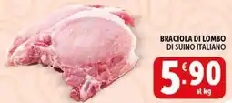 Deco Supermercati Braciola di lombo di suino italiano offerta