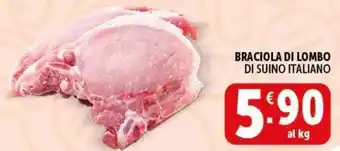 Deco Supermercati Braciola di lombo di suino italiano offerta