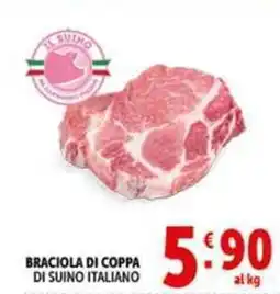 Deco Supermercati Braciola di coppa di suino italiano offerta