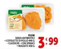 Deco Supermercati Fileni senza antibiotici offerta