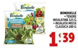 Deco Supermercati Bonduelle tenere insalatine insalata mista classica offerta