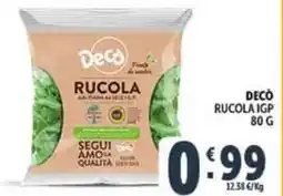 Deco Supermercati Decò rucola IGP offerta