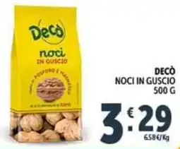 Deco Supermercati Decò noci in guscio offerta