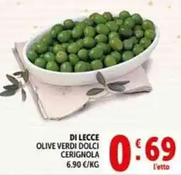 Deco Supermercati Di lecce olive verdi dolci cerignola offerta