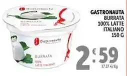 Deco Supermercati Gastronauta burrata 100% latte italiano offerta