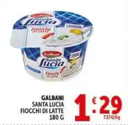 Deco Supermercati Galbani santa lucia fiocchi di latte offerta