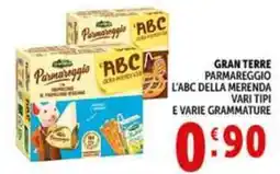 Deco Supermercati Gran terre parmareggio l'abc della merenda offerta