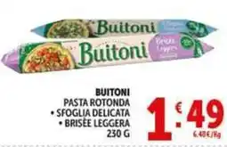Deco Supermercati Buitoni pasta rotonda offerta