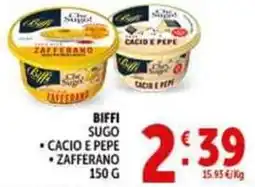 Deco Supermercati Biffi sugo cacio e pepe zafferano offerta