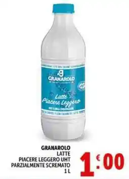 Deco Supermercati Granarolo latte piacere leggero uht parzialmente scremato offerta
