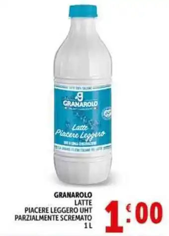 Deco Supermercati Granarolo latte piacere leggero uht parzialmente scremato offerta