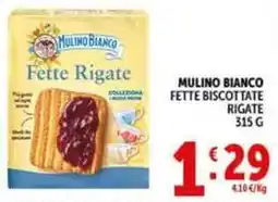 Deco Supermercati Mulino bianco fette biscottate rigate offerta