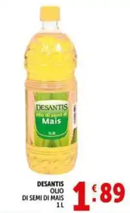 Deco Supermercati Desantis olio di semi di mais offerta