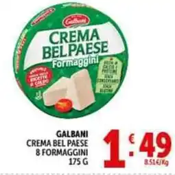 Deco Supermercati Galbani crema bel paese 8 formaggini offerta