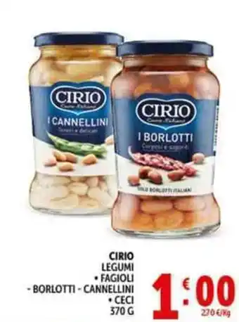 Deco Supermercati Cirio legumi offerta
