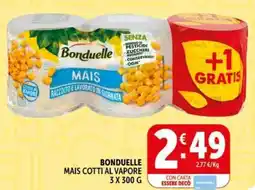 Deco Supermercati Bonduelle mais cotti al vapore offerta