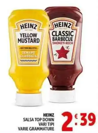 Deco Supermercati Heinz salsa top down offerta