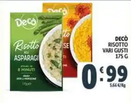 Deco Supermercati Decò risotto offerta