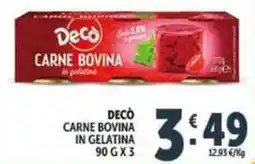 Deco Supermercati Decò carne bovina in gelatina offerta