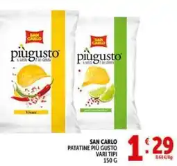 Deco Supermercati San carlo patatine più gusto offerta