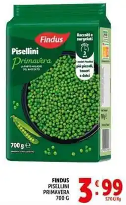 Deco Supermercati Findus pisellini primavera offerta