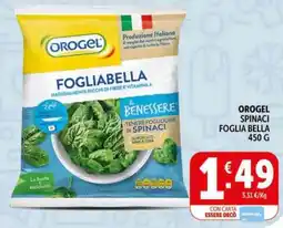 Deco Supermercati Orogel spinaci foglia bella offerta