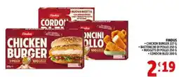 Deco Supermercati Findus chicken burger bastoncini di pollo nuggets di pollo cordon bleu offerta