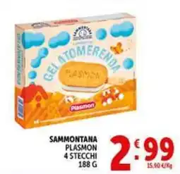 Deco Supermercati Sammontana plasmon 4 stecchi offerta
