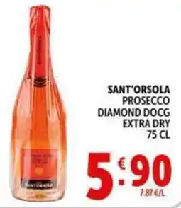 Deco Supermercati Sant'orsola prosecco diamond docg extra dry offerta