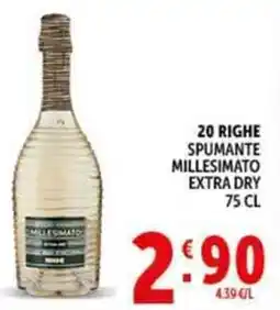 Deco Supermercati 20 righe spumante millesimato extra dry offerta