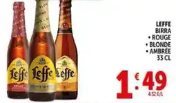 Deco Supermercati Leffe birra rouge blonde ambree offerta