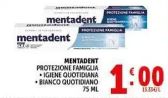 Deco Supermercati Mentadent protezione famiglia offerta