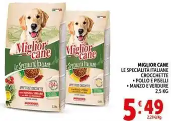 Deco Supermercati Miglior cane le specialità italiane crocchette offerta