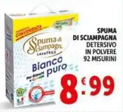 Deco Supermercati Spuma di sciampagna detersivo in polvere 92 misurini offerta