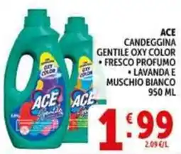 Deco Supermercati Ace candeggina gentile oxy color offerta