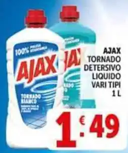 Deco Supermercati Ajax tornado detersivo liquido offerta