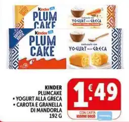 Deco Supermercati Kinder plumcake offerta