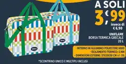 Deco Supermercati Uniflame borsa termica grecale offerta